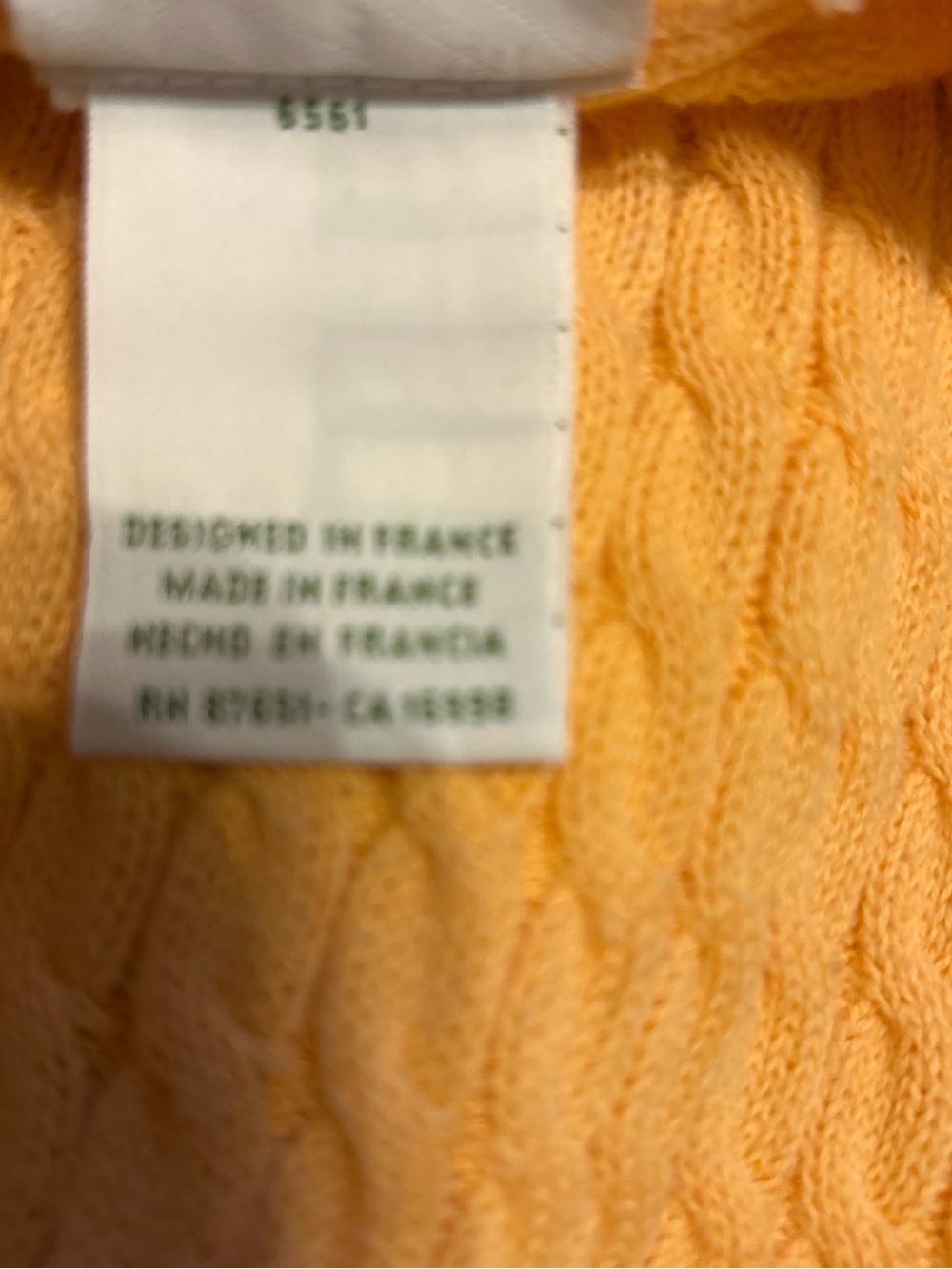 Lacoste orang Cable Knit Sweater with Crocodile Logo - Picture 4 of 5